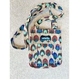 Kavu‎ Keeper Limited Edition Peacock Pattern Crossbody Shoulder Bag Purse